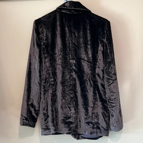 Chelsea 28 - blue/gray/purple velvet jacket, S - Picture 2 of 7